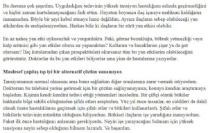 Sen bizi teşekkür edecek saraçoğlu yüksek tansiyon